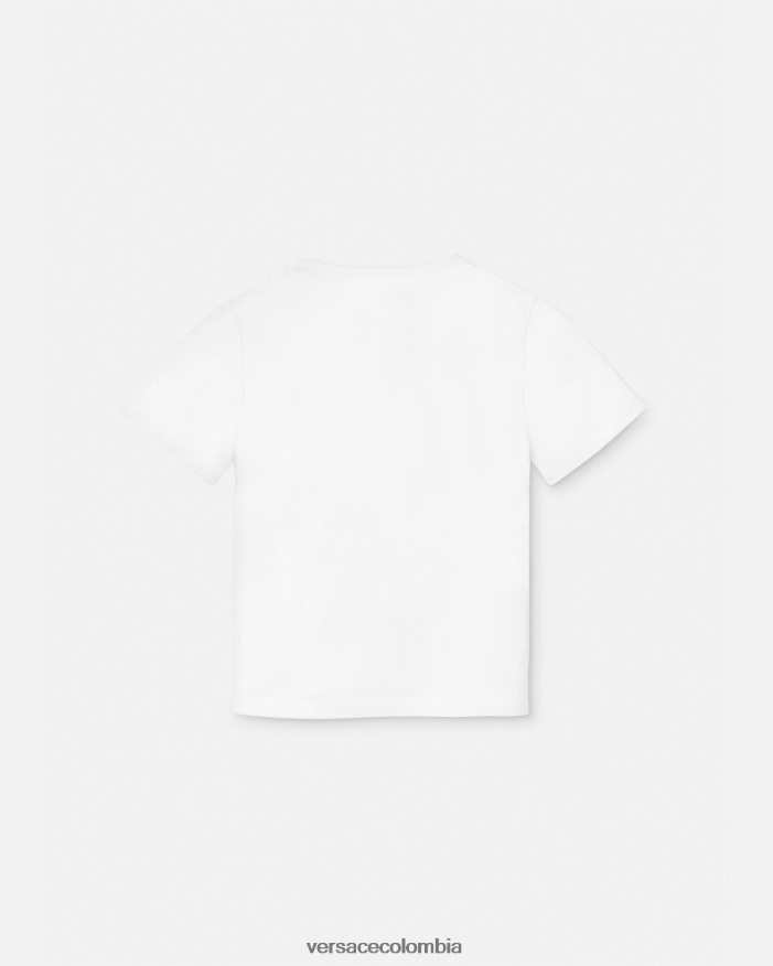 niños taza de viaje camiseta para bebé Versace blanco y estampado 2RP40F1924 ropa
