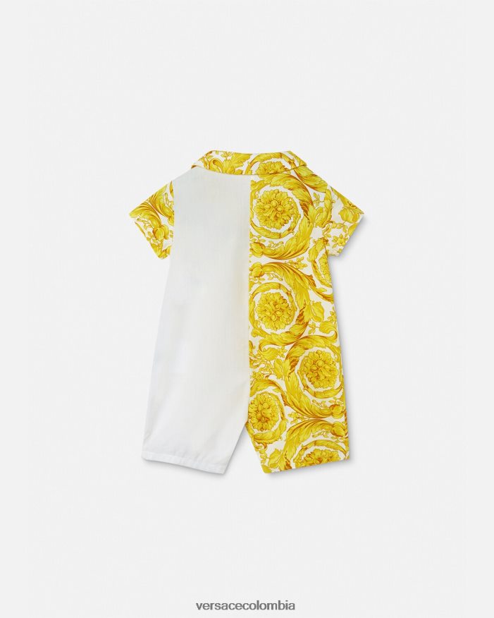 niños mameluco de bebé barroco Versace Oro blanco 2RP40F1819 ropa