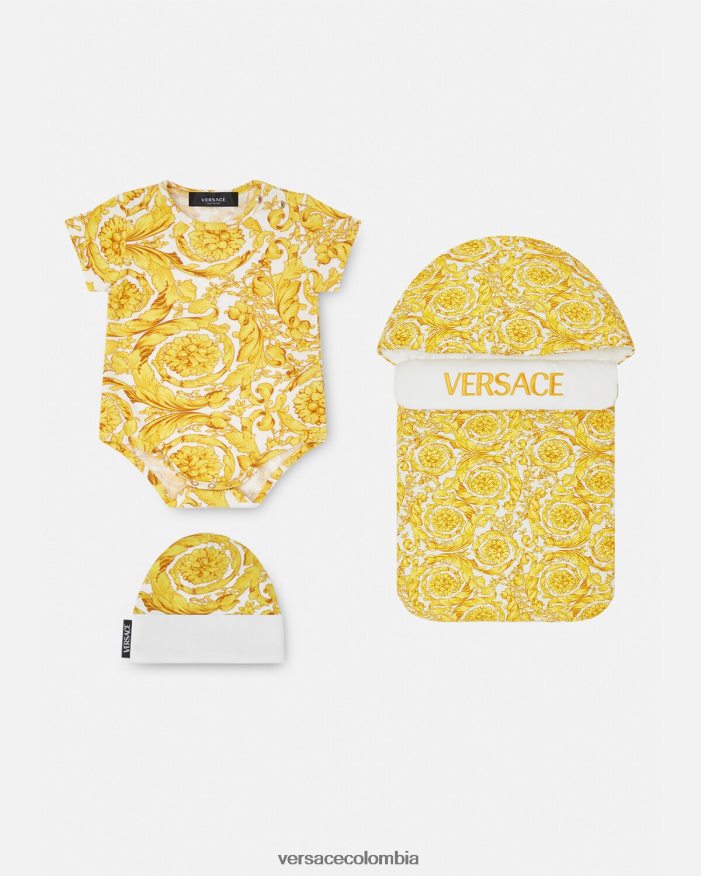 niños mameluco de bebé barroco Versace imprimir 2RP40F1829 ropa