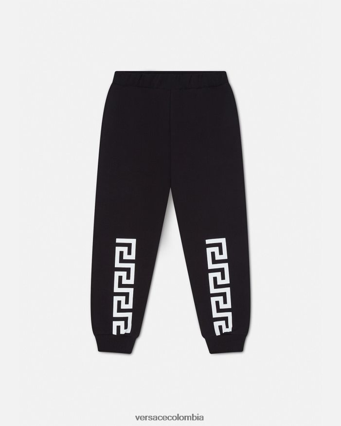 niños pantalones deportivos con greca Versace negro 2RP40F2099 ropa