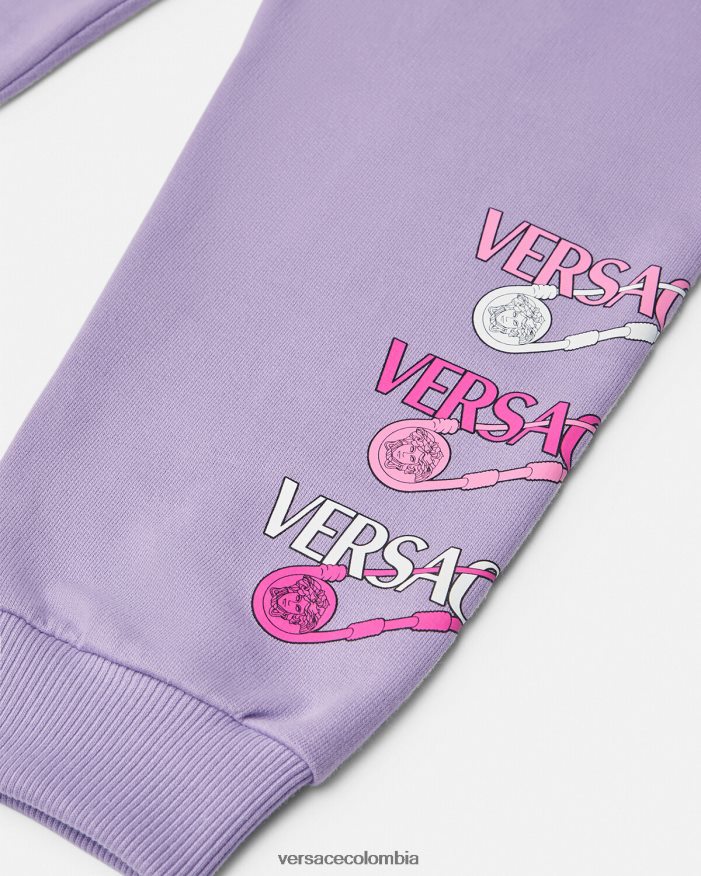 niños pantalones deportivos con imperdible Versace lila 2RP40F2019 ropa