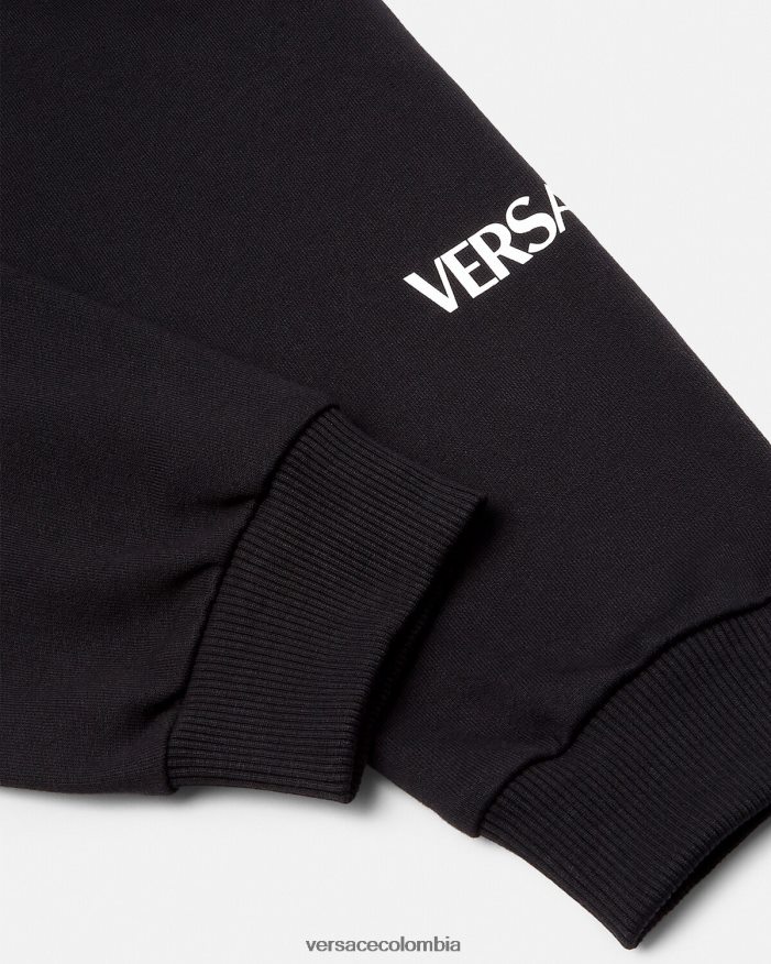 niños pantalones deportivos con logo Versace negro 2RP40F2014 ropa