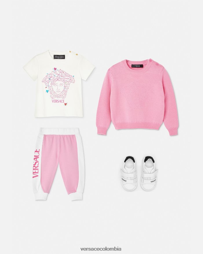 niños pantalones deportivos con logo para bebé Versace 6p910 2RP40F1857 ropa