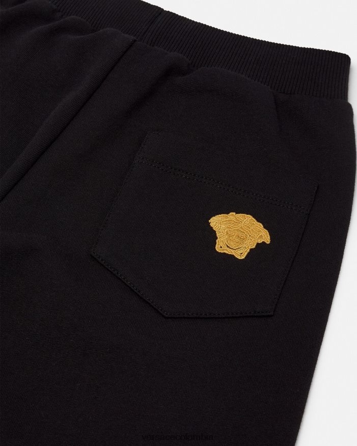 niños pantalones deportivos con medusa Versace negro 2RP40F1967 ropa