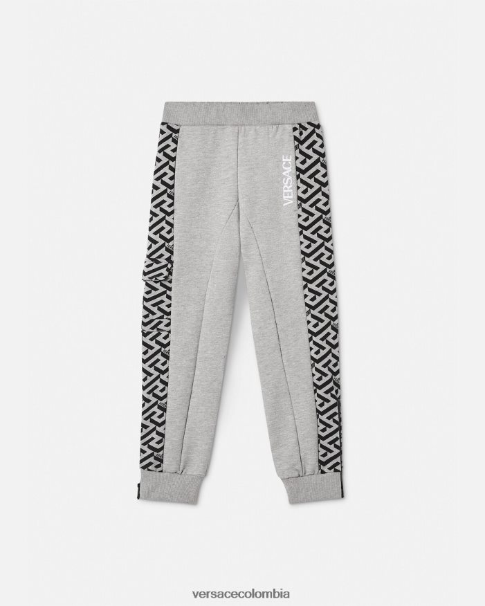 niños pantalones deportivos la greca Versace gris 2RP40F2114 ropa