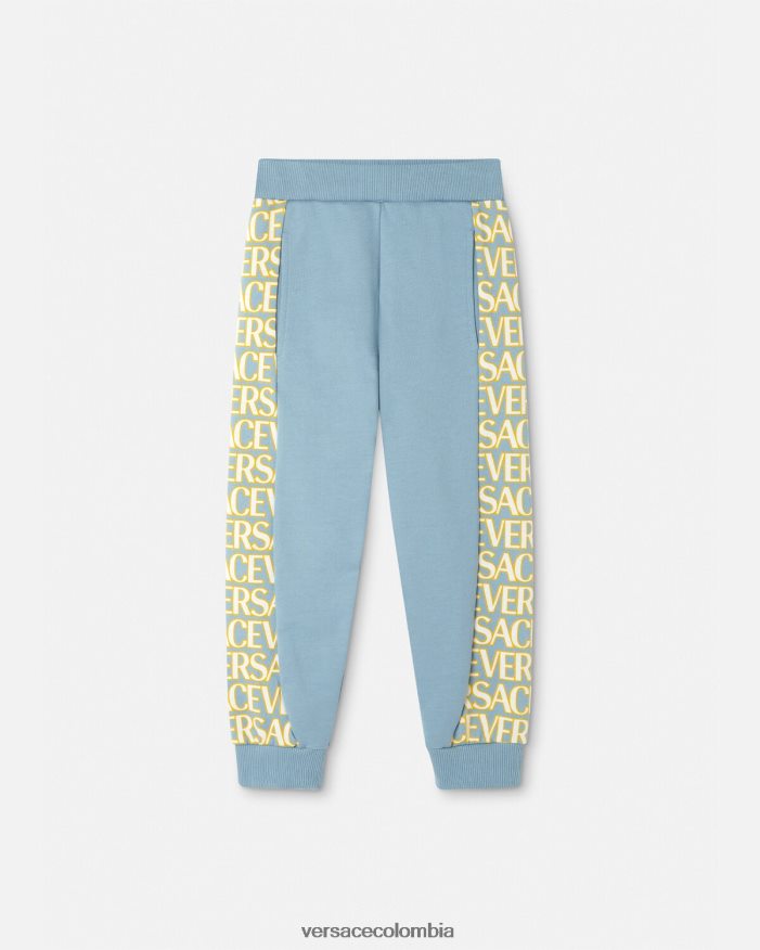 niños pantalones deportivos por toda la prenda Versace azul claro 2RP40F2089 ropa