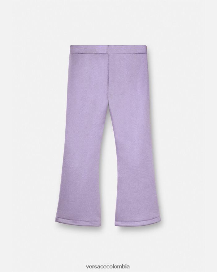 niños pantalones con logo de cristal Versace lila 2RP40F2022 ropa