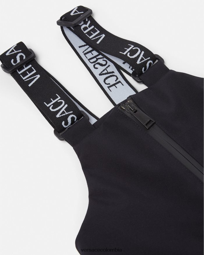 niños pantalones para la nieve con logo Versace negro 2RP40F1968 ropa