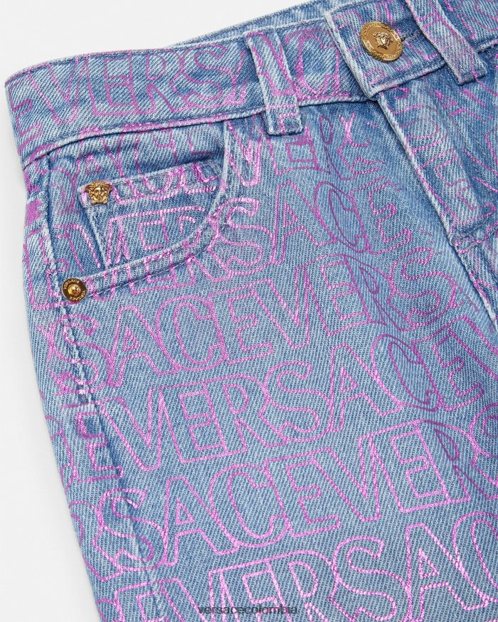 niños vaqueros por toda la prenda Versace imprimir 2RP40F1979 ropa