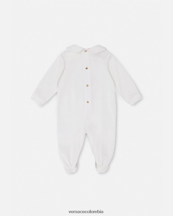 niños pelele de medusa para bebé Versace Oro blanco 2RP40F1823 ropa