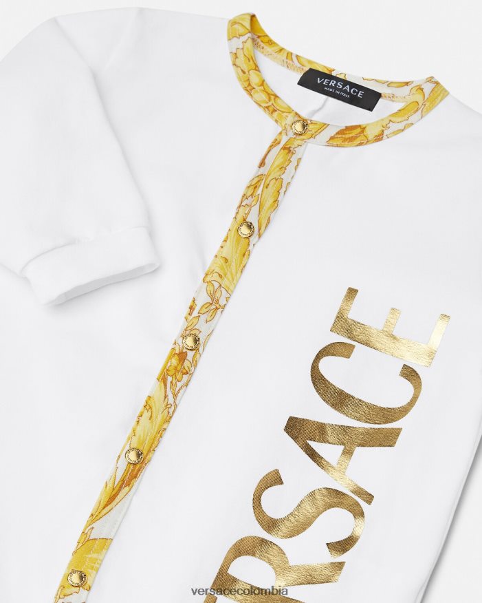 niños pijama de bebé barroco Versace Oro blanco 2RP40F1825 ropa