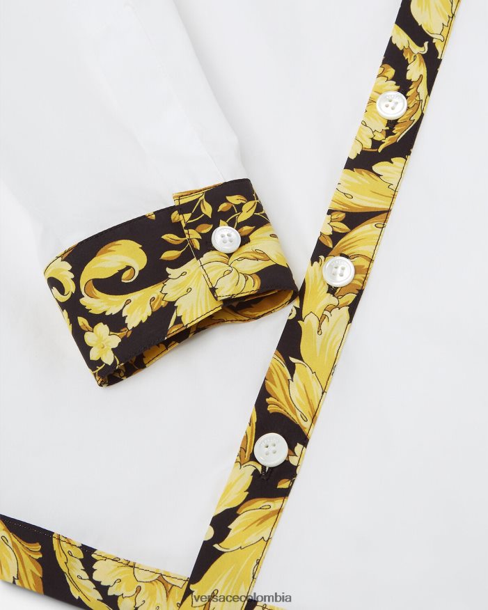 niños camisa barroca Versace blanco y estampado 2RP40F2111 ropa