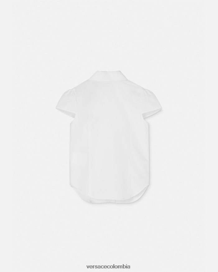niños camisa de manga corta con medusa Versace Oro blanco 2RP40F1936 ropa