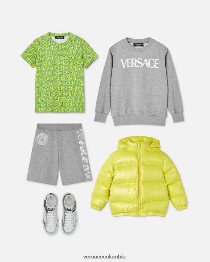 niños sudadera con logo Versace gris 2RP40F2095 ropa