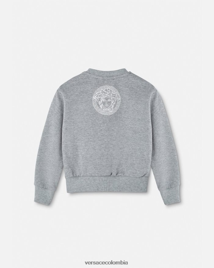 niños sudadera con logo para bebé Versace gris 2RP40F1856 ropa