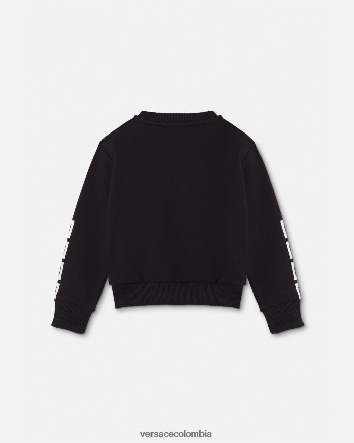 niños sudadera con logo para bebé Versace negro 2RP40F1905 ropa