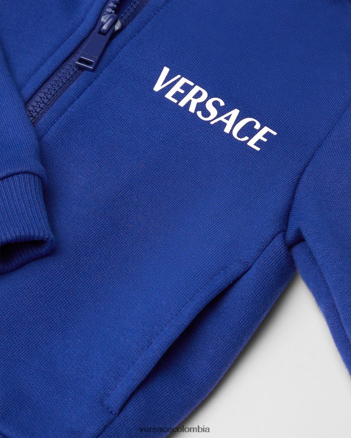 niños sudadera con logo universitario para bebé Versace azul 2RP40F1923 ropa
