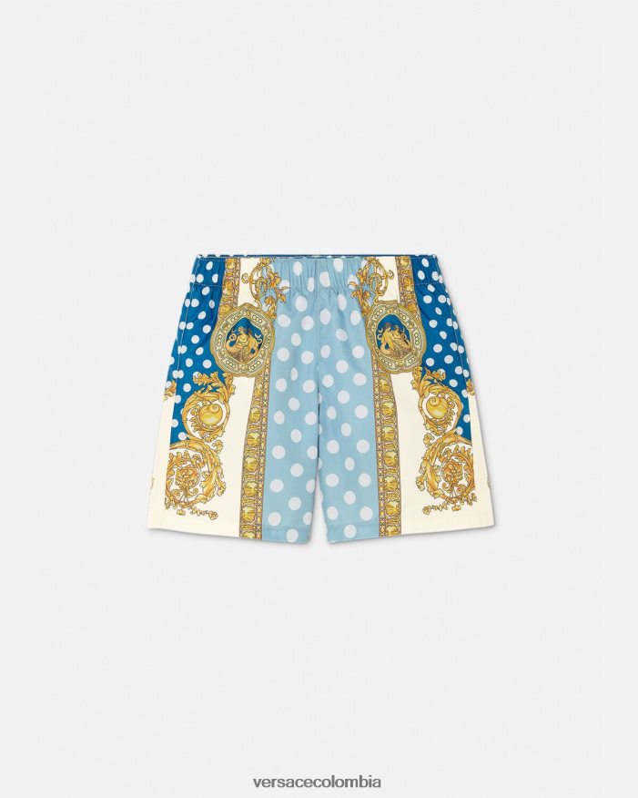 niños shorts de baño con diseño barroco de conchas marinas Versace imprimir 2RP40F2085 ropa