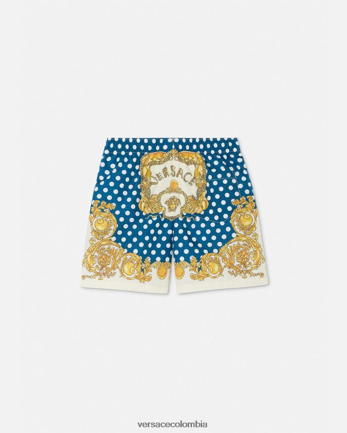 niños shorts de baño con diseño barroco de conchas marinas Versace imprimir 2RP40F2085 ropa