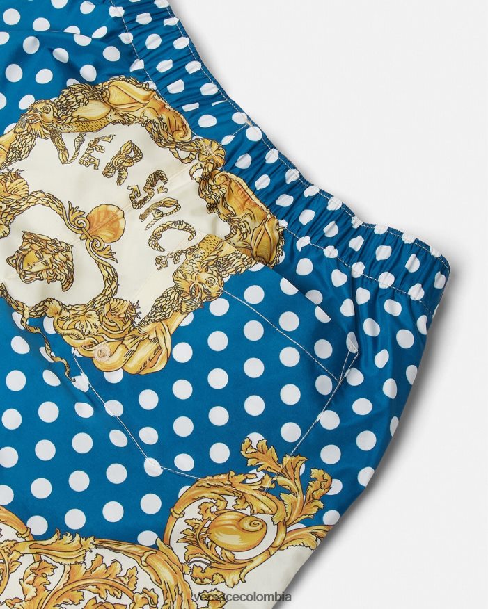 niños shorts de baño con diseño barroco de conchas marinas Versace imprimir 2RP40F2085 ropa