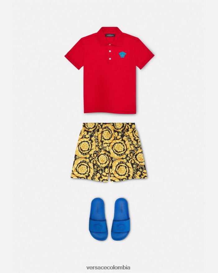 niños shorts de baño con estampado barroco Versace imprimir 2RP40F2097 ropa
