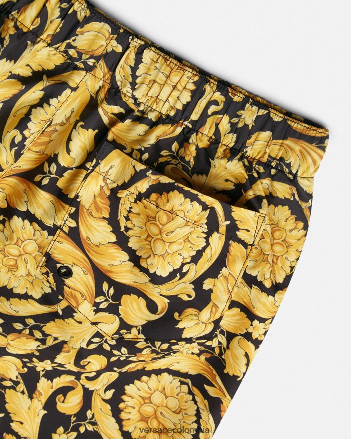 niños shorts de baño con estampado barroco Versace imprimir 2RP40F2097 ropa