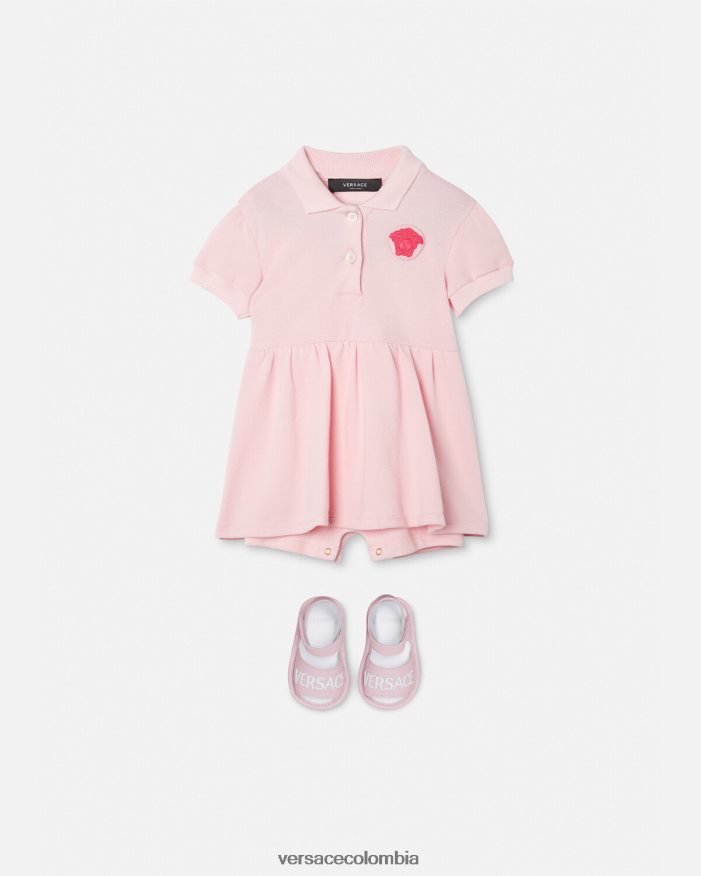niños vestido de bebé con medusa Versace Rosa claro 2RP40F1834 ropa