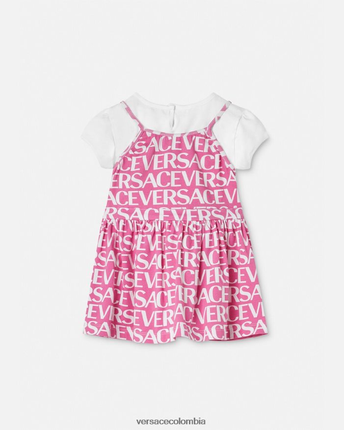 niños vestido estilo camiseta para bebé Versace Rosa claro 2RP40F1871 ropa