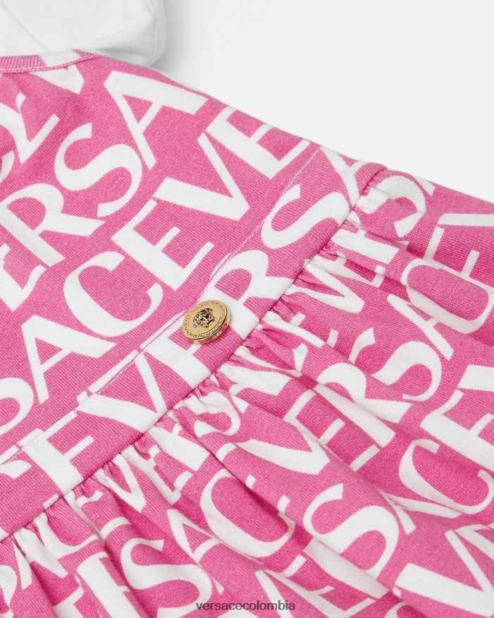 niños vestido estilo camiseta para bebé Versace Rosa claro 2RP40F1871 ropa