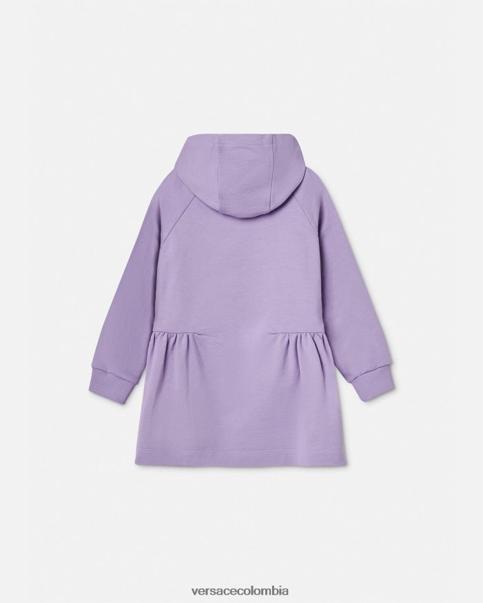 niños vestido tipo sudadera con logo Versace lila 2RP40F2013 ropa