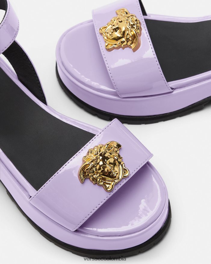 niños sandalias con plataforma medusa Versace lila 2RP40F2043 zapato