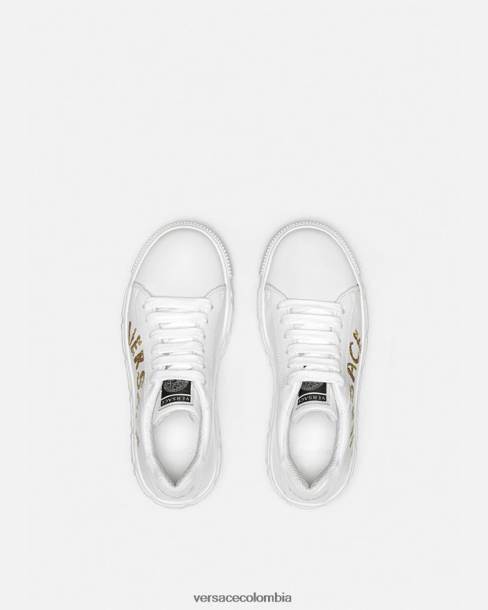 niños zapatillas con greca barroca y concha Versace imprimir 2RP40F2027 zapato