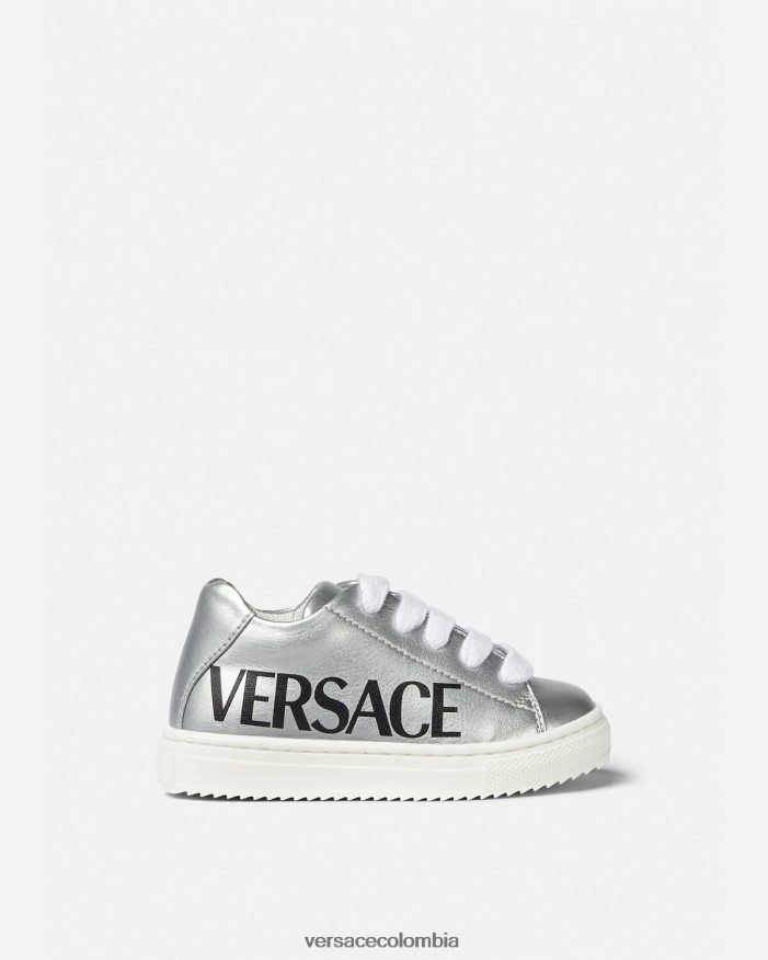 niños zapatillas metalizadas con logo para bebé Versace imprimir 2RP40F1875 zapato
