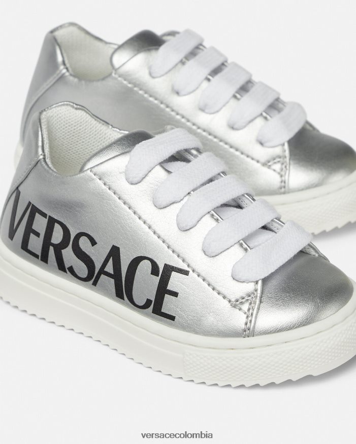 niños zapatillas metalizadas con logo para bebé Versace imprimir 2RP40F1875 zapato