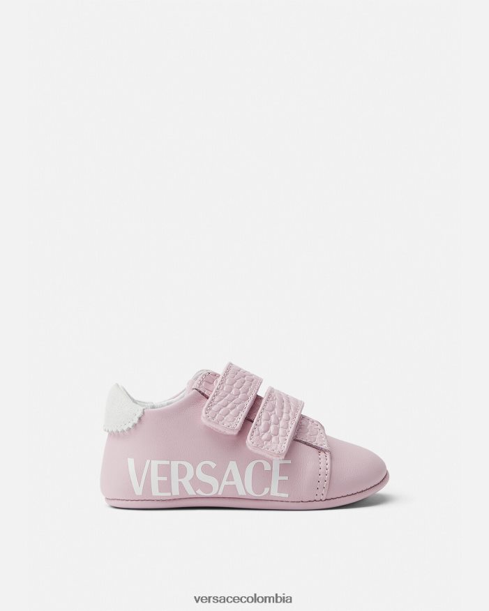 niños zapatos de bebé con logotipo Versace Rosa claro 2RP40F1848 zapato