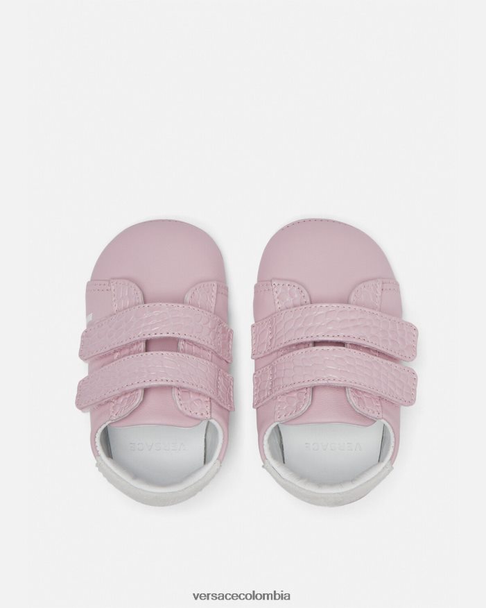 niños zapatos de bebé con logotipo Versace Rosa claro 2RP40F1848 zapato